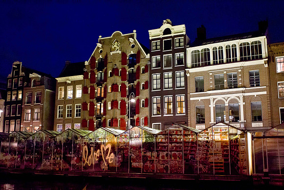 Flower Market at night / Amsterdam